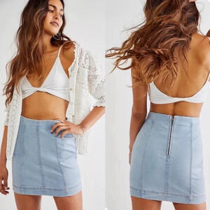 Free People Modern Femme Denim Mini Skirt | US 10
